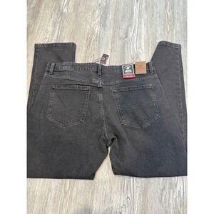 Beverly Hills Polo Club Men's Stretch Denim Jeans Charcoal Gray Size 36W x 30L